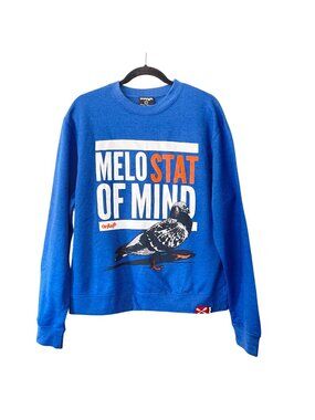 Entree Size S NBA NY Knicks MELO STAT OF MIND Pullover Crew Neck Sweatshirt